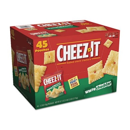 Kelloggs Sunshine, Cheez-It Crackers, 1.5 Oz Bag, White Cheddar, 45PK 10892